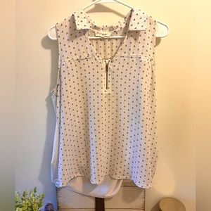 White sheer women’s tank top